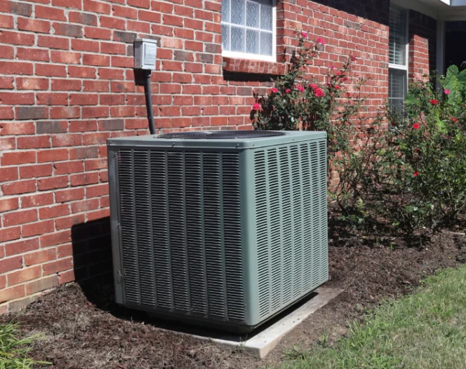 hvac unit outside the house